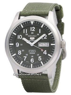 Seiko 5 Military Automatic Sports SNZG09K1 SNZG09 SNZG09K Men's Watch